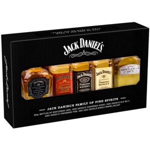 JACK DANIEL'S COFFRET FAMILY 5x5CL 39°