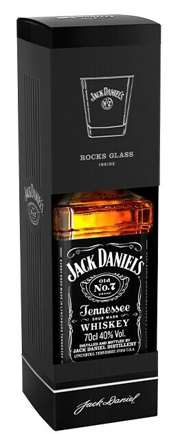 COFFRET JACK DANIEL’S 70° AVEC VERRE À WHISKY